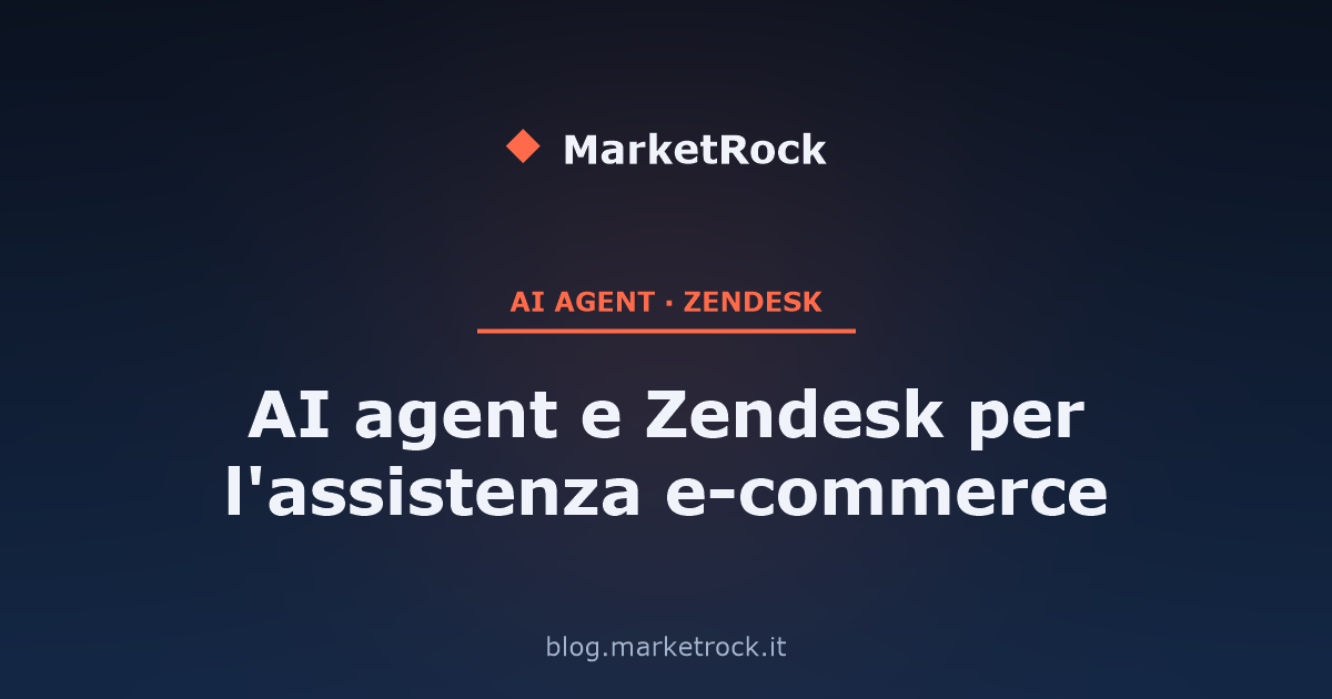 AI agent e Zendesk per l'assistenza e-commerce