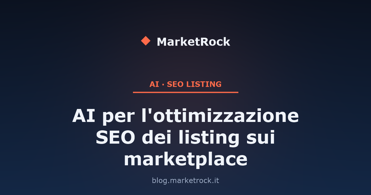AI per l'ottimizzazione SEO dei listing sui marketplace