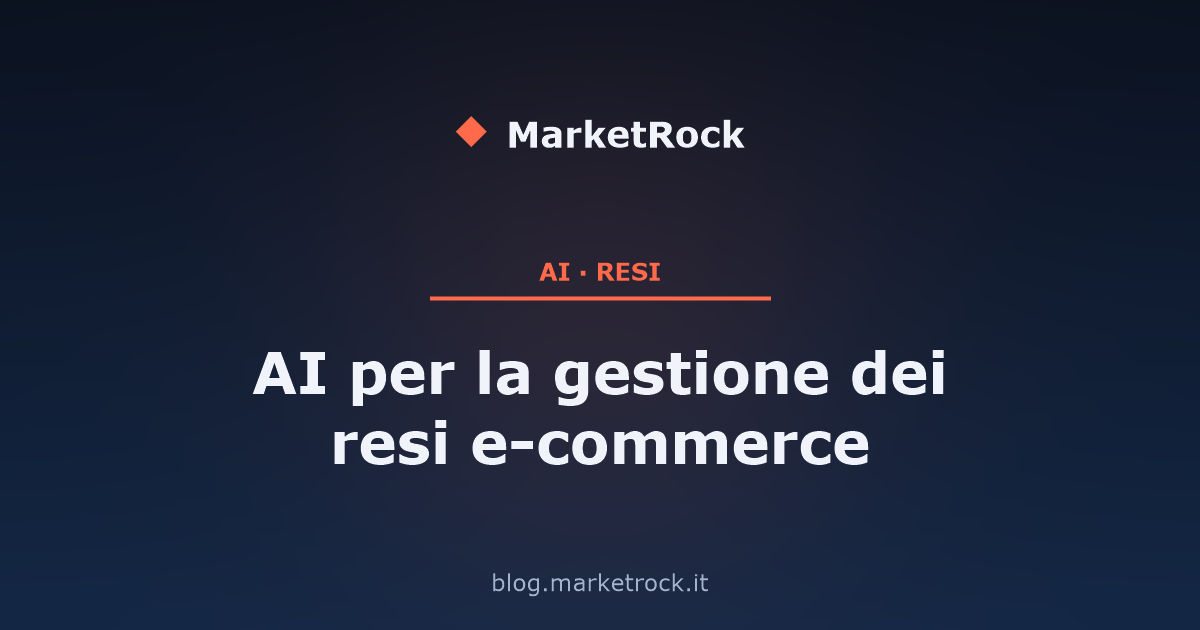 AI per la gestione dei resi e-commerce
