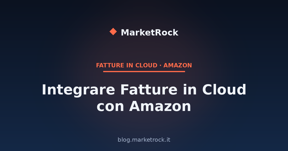 Integrare Fatture in Cloud con Amazon